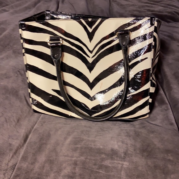 Kate Spade Zebra Print Patent Leather Tote - Picture 2 of 10